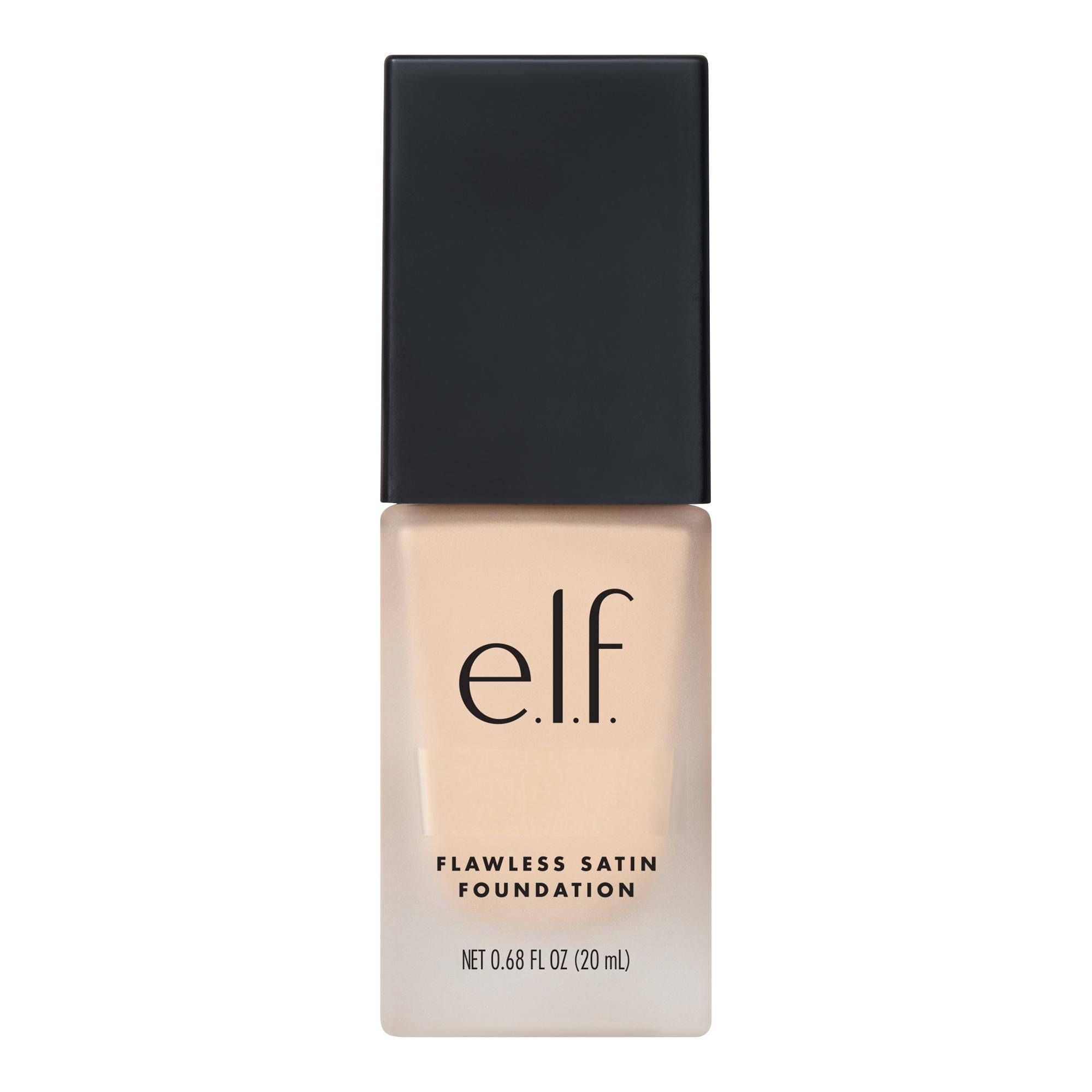 e.l.f. Flawless Satin Foundation, Snow, 0.68 fl oz