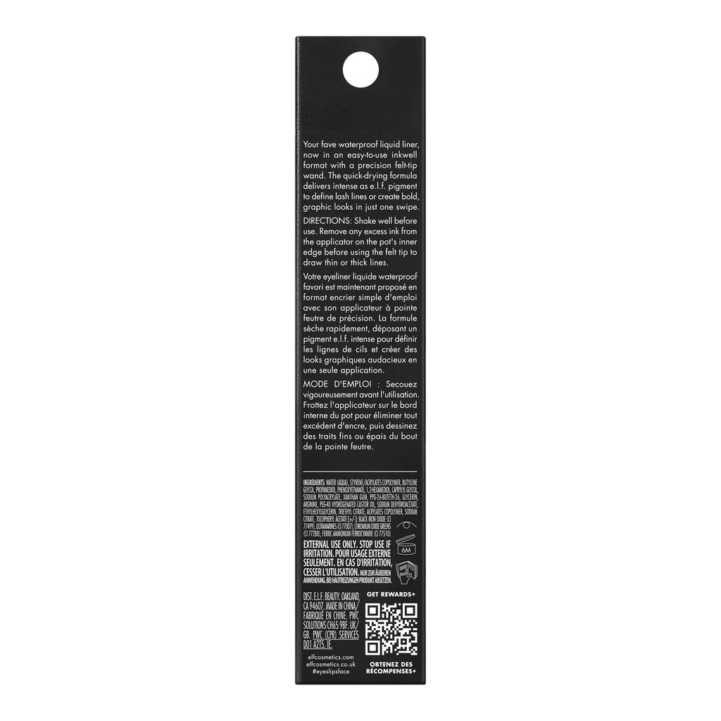 e.l.f. H2O Proof Inkwell Eyeliner, Navy Baby, 0.11 fl oz