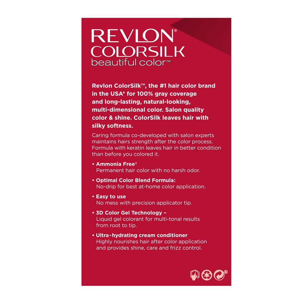 Revlon Colorsilk Beautiful Color Permanent Hair Color 3 Pack, 005 Ultra Light Ash Blonde, 3 Pack