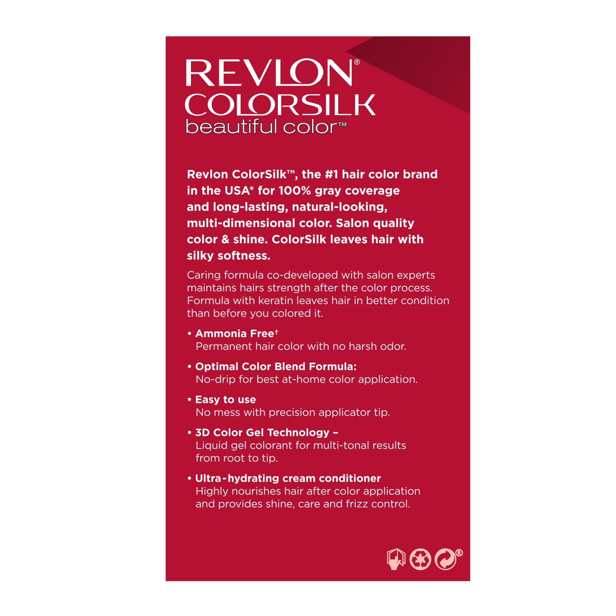 Revlon Colorsilk Beautiful Color Permanent Hair Color 3 Pack, 005 Ultra Light Ash Blonde, 3 Pack