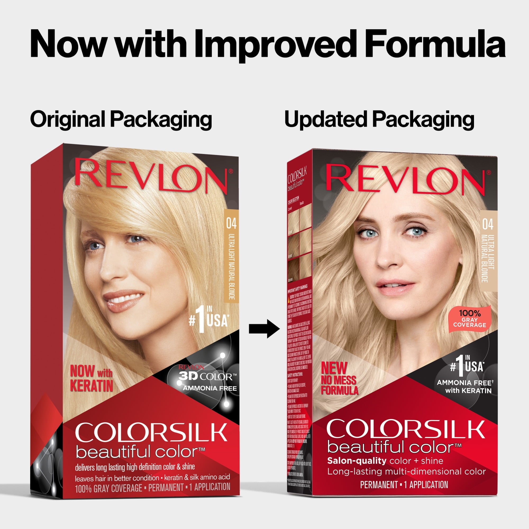 Revlon Colorsilk Beautiful Color Permanent Hair Color 3 Pack, 005 Ultra Light Ash Blonde, 3 Pack