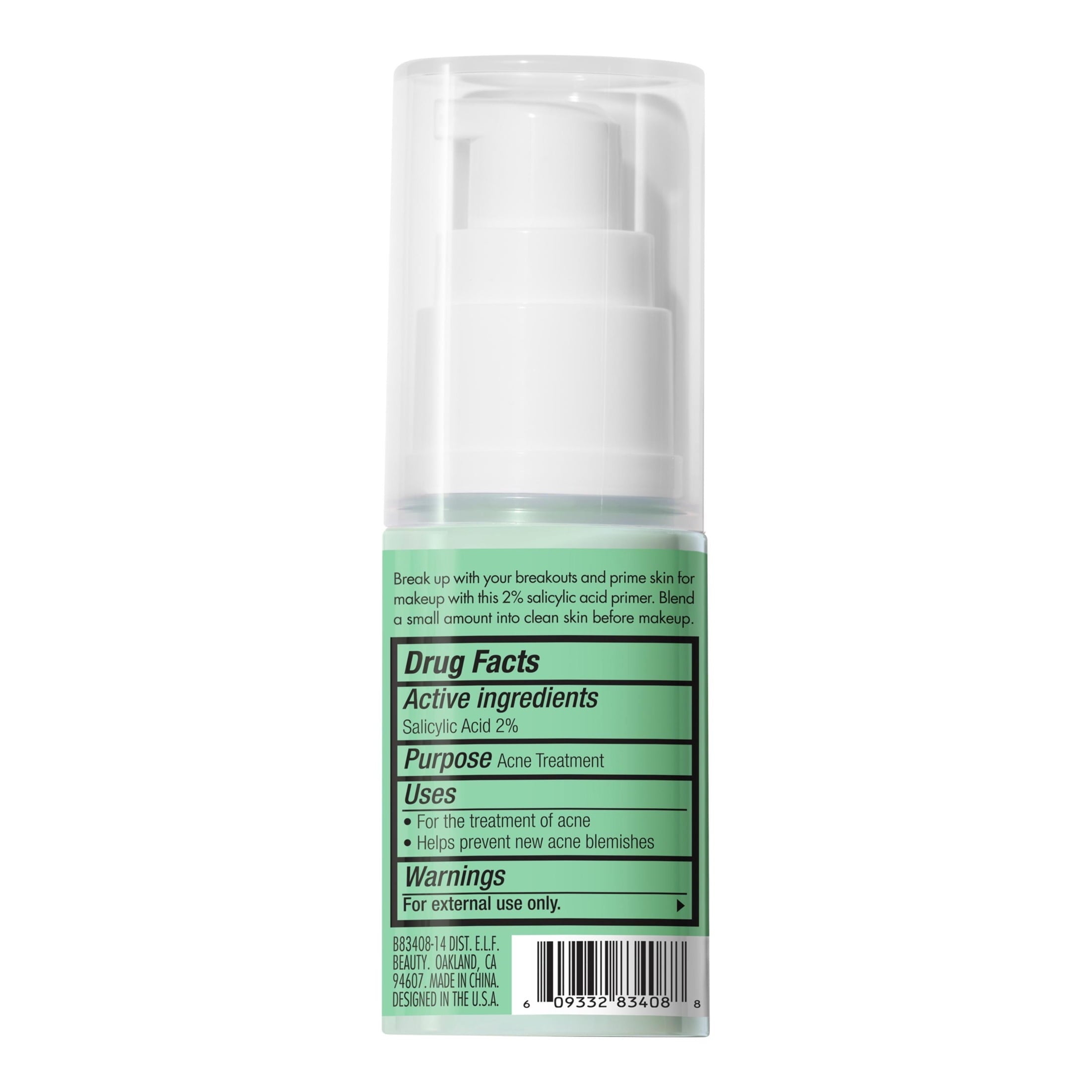 e.l.f. Blemish Control Face Primer, Small, 0.47 fl oz