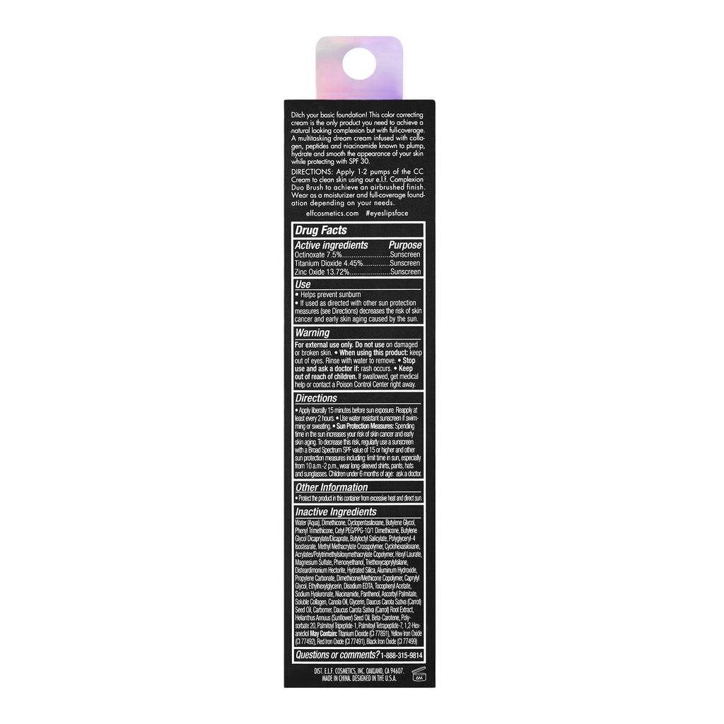 e.l.f. Camo CC Cream, Fair 140 W, 1 fl oz