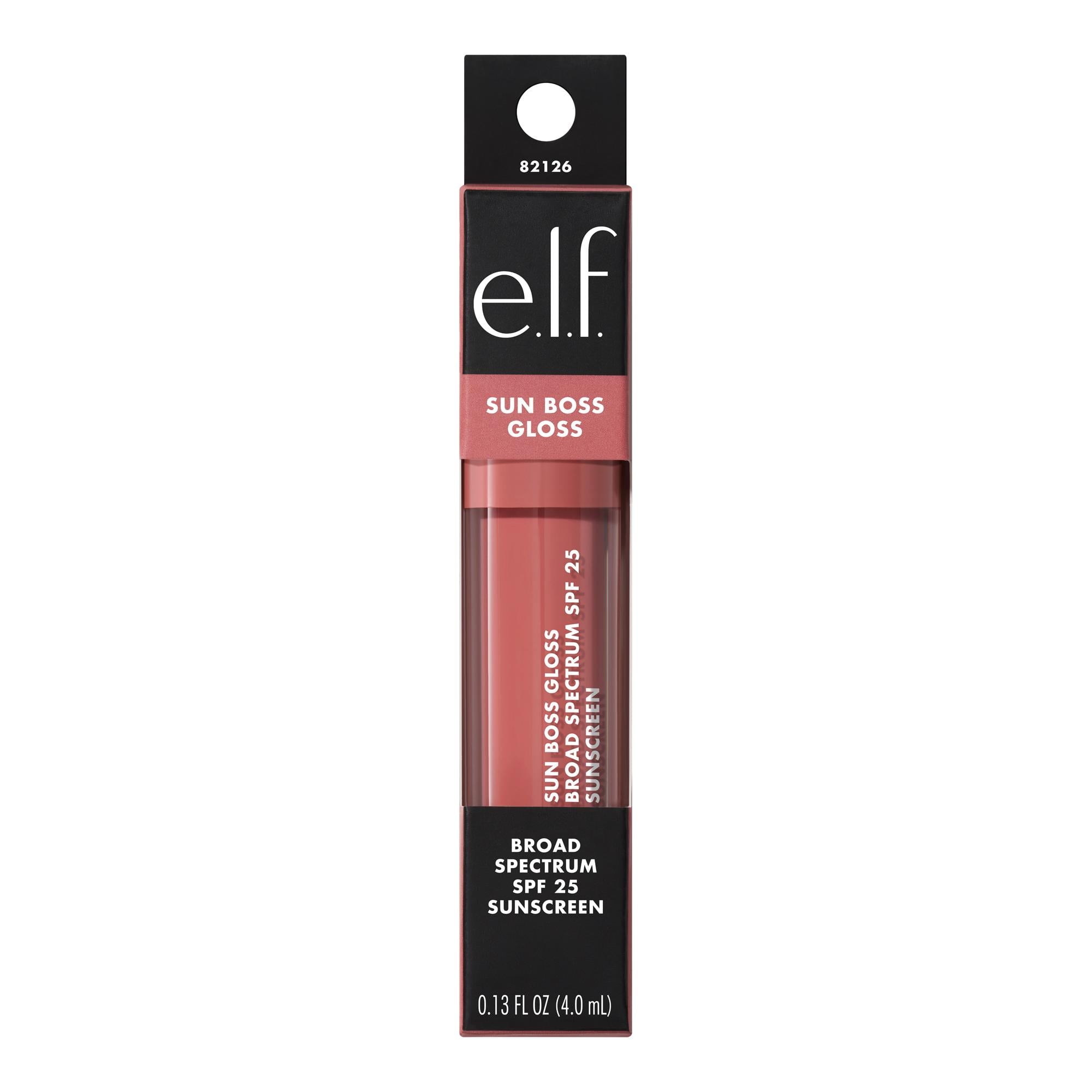 e.l.f. Sun Boss Gloss SPF 25, Pink-Me Girl, 0.13 fl oz