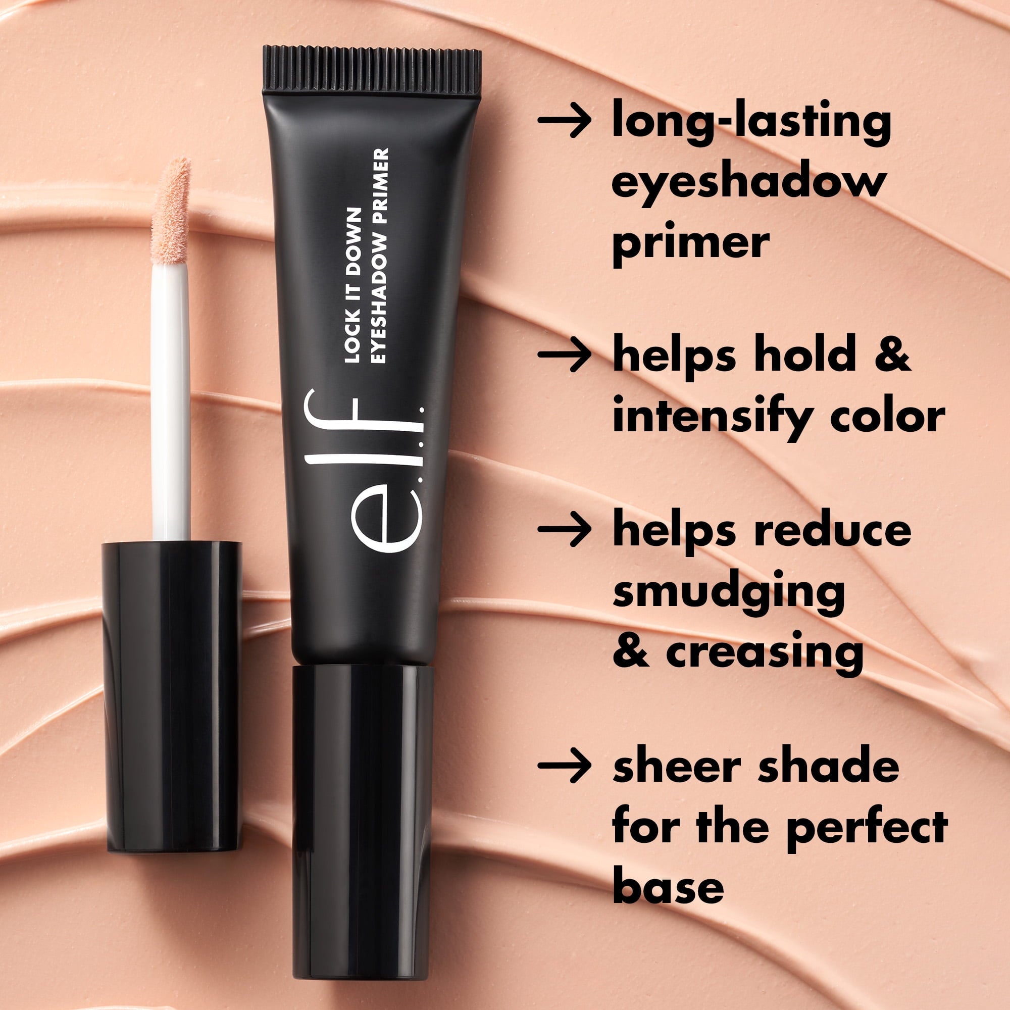 e.l.f. Lock It Down Eyeshadow Primer, 0.23 fl oz