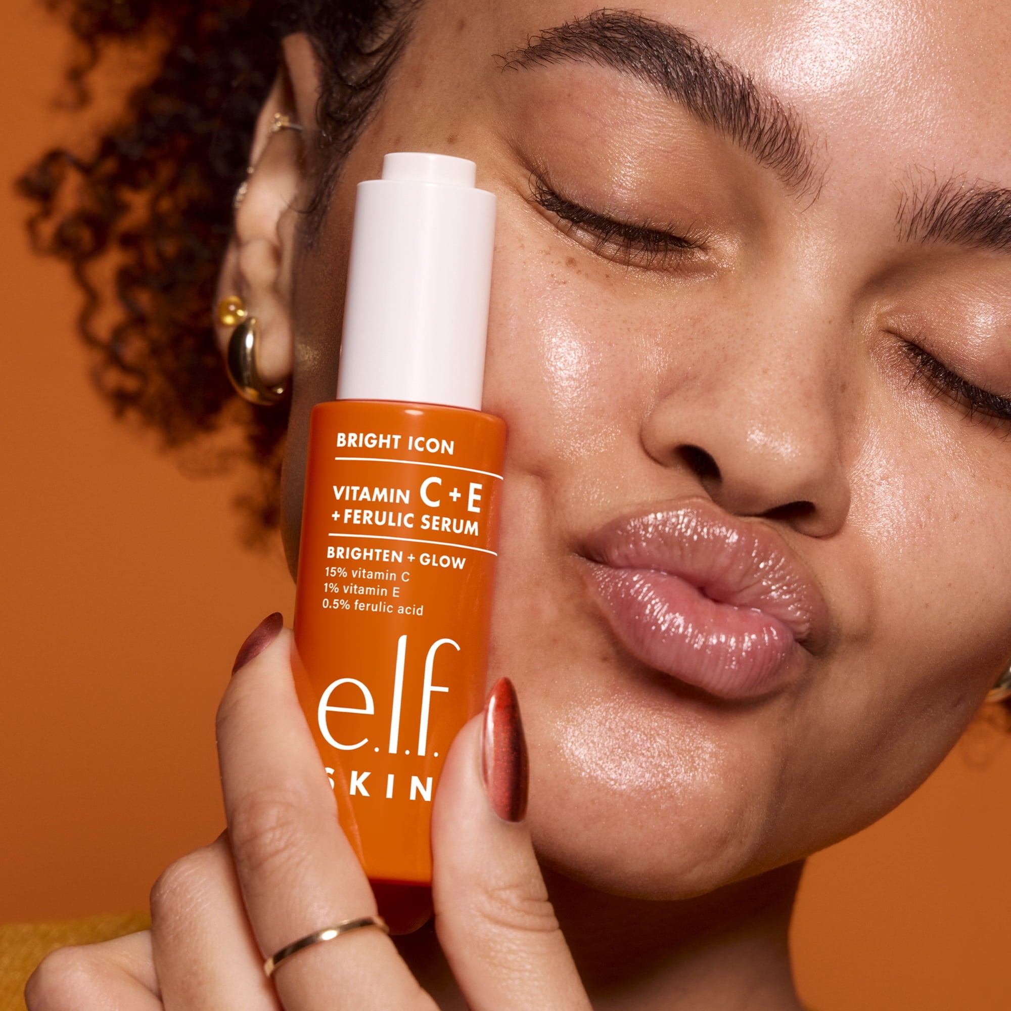 e.l.f. SKIN Bright Icon Vitamin C + E + Ferulic Face Serum, 1 fl oz