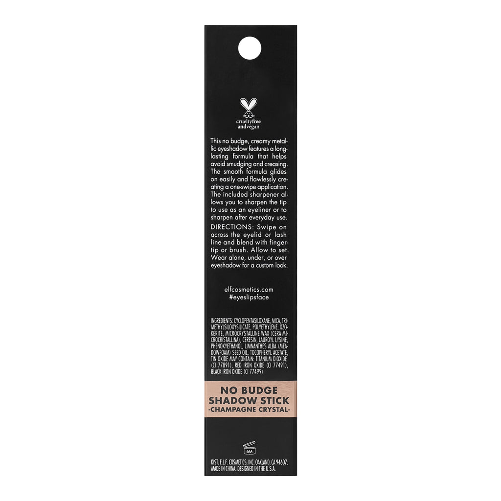 e.l.f. No Budge Shadow Stick, Perfect Pearl, 0.05 oz