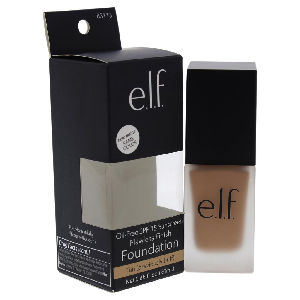 e.l.f. Flawless Satin Foundation, Tan, 0.68 fl oz