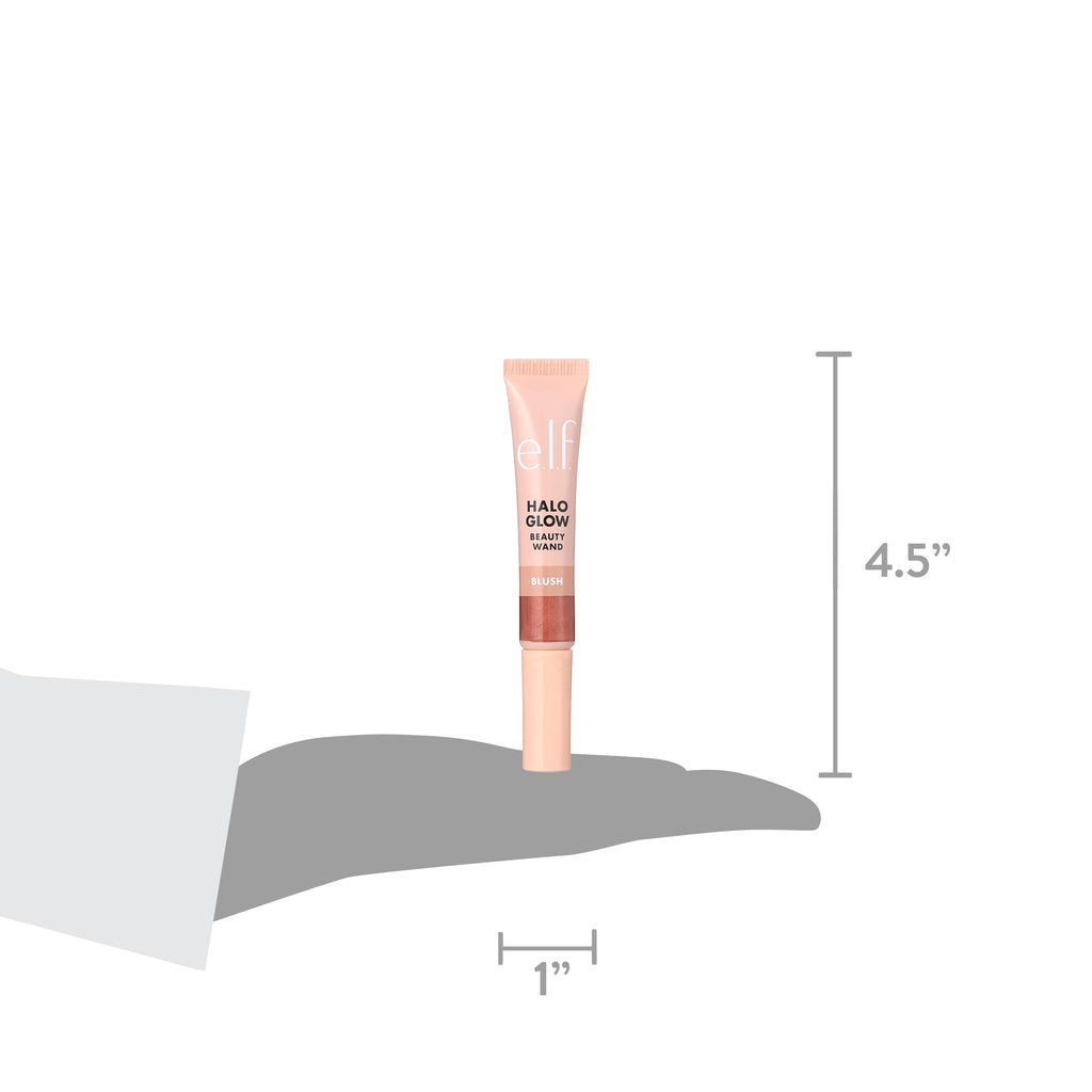 e.l.f. Halo Glow Blush Beauty Wand, Berry Radiant, 0.33 fl oz