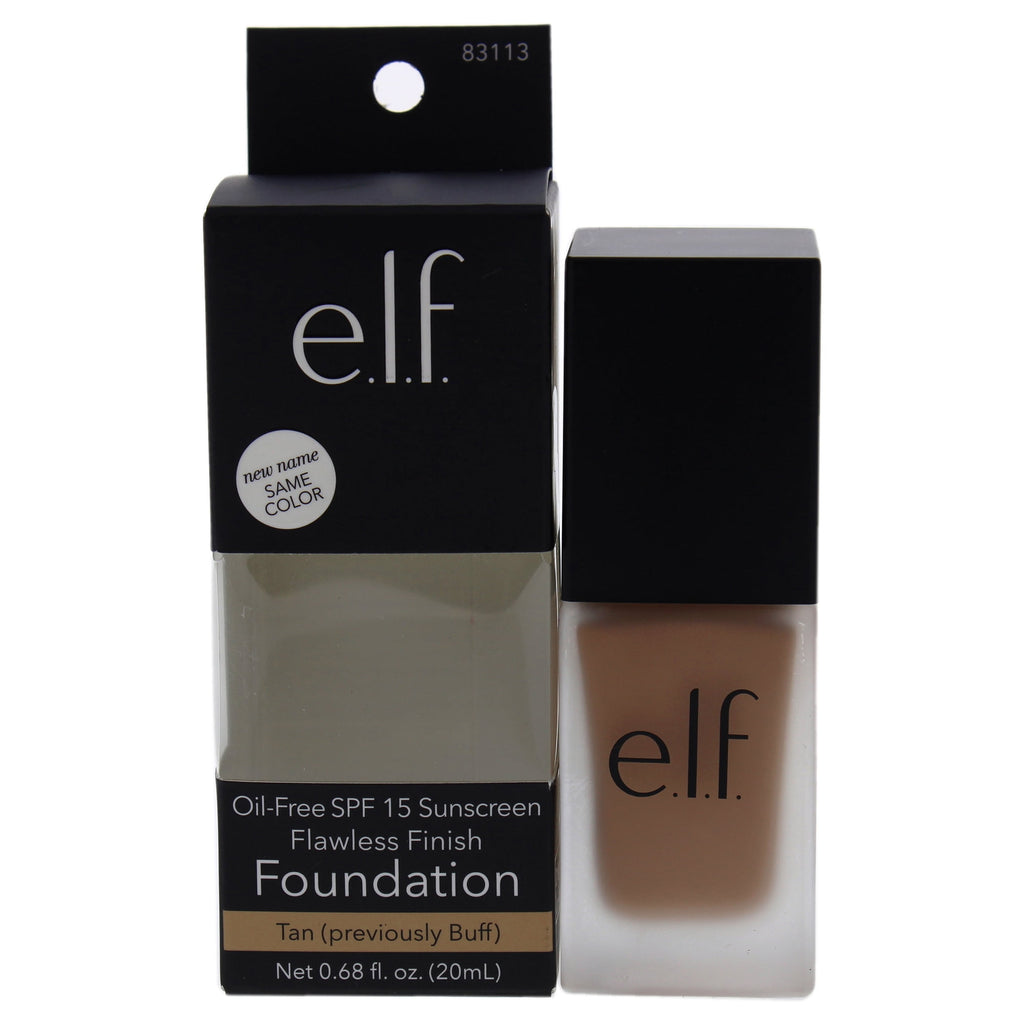 e.l.f. Flawless Satin Foundation, Tan, 0.68 fl oz