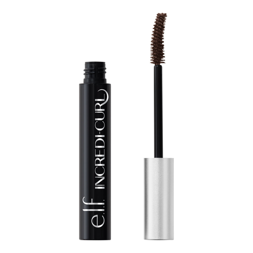 e.l.f. Incredi-Curl Curling & Volumizing Mascara, Brown, 0.32oz