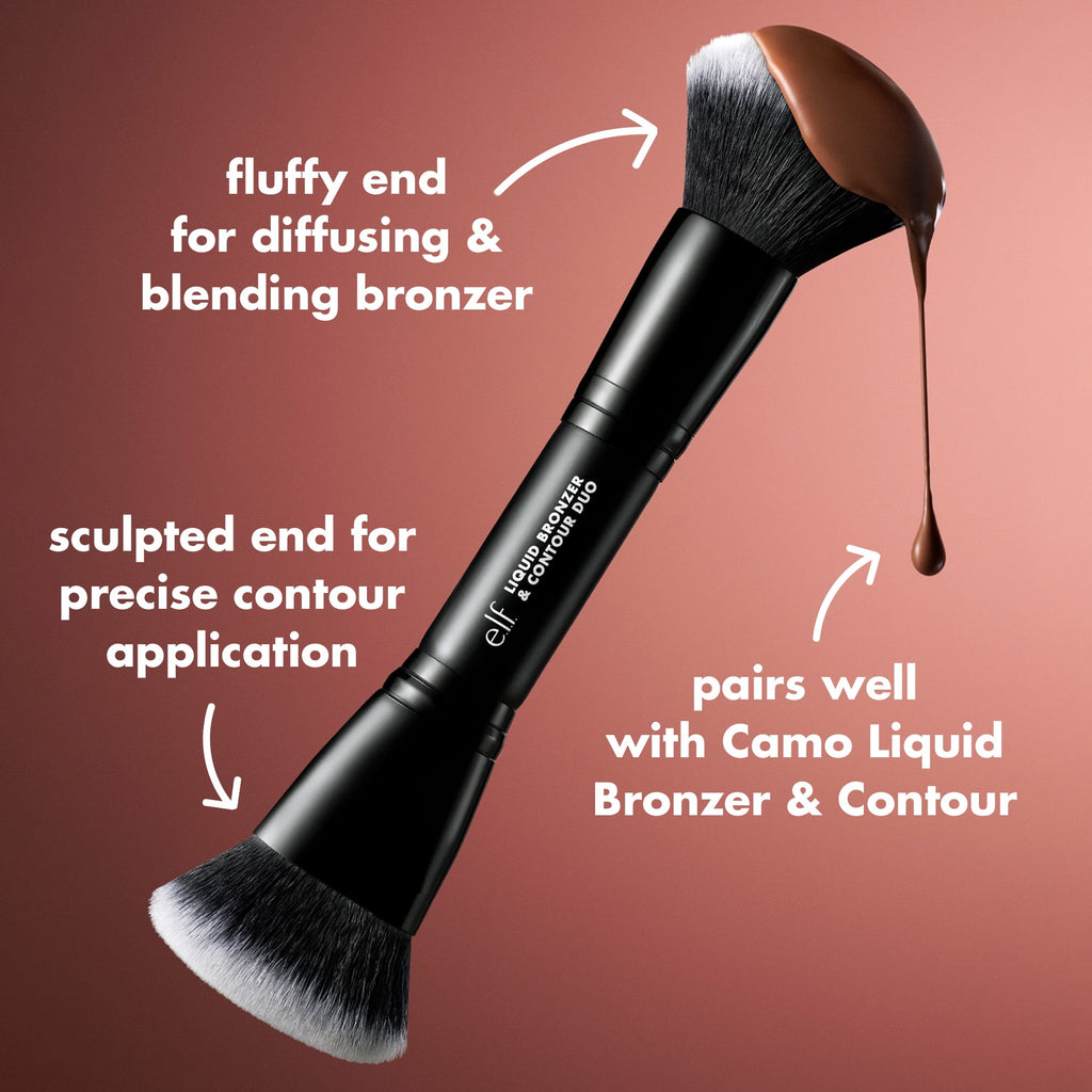 e.l.f. Liquid Bronzer & Contour Duo Makeup Brush