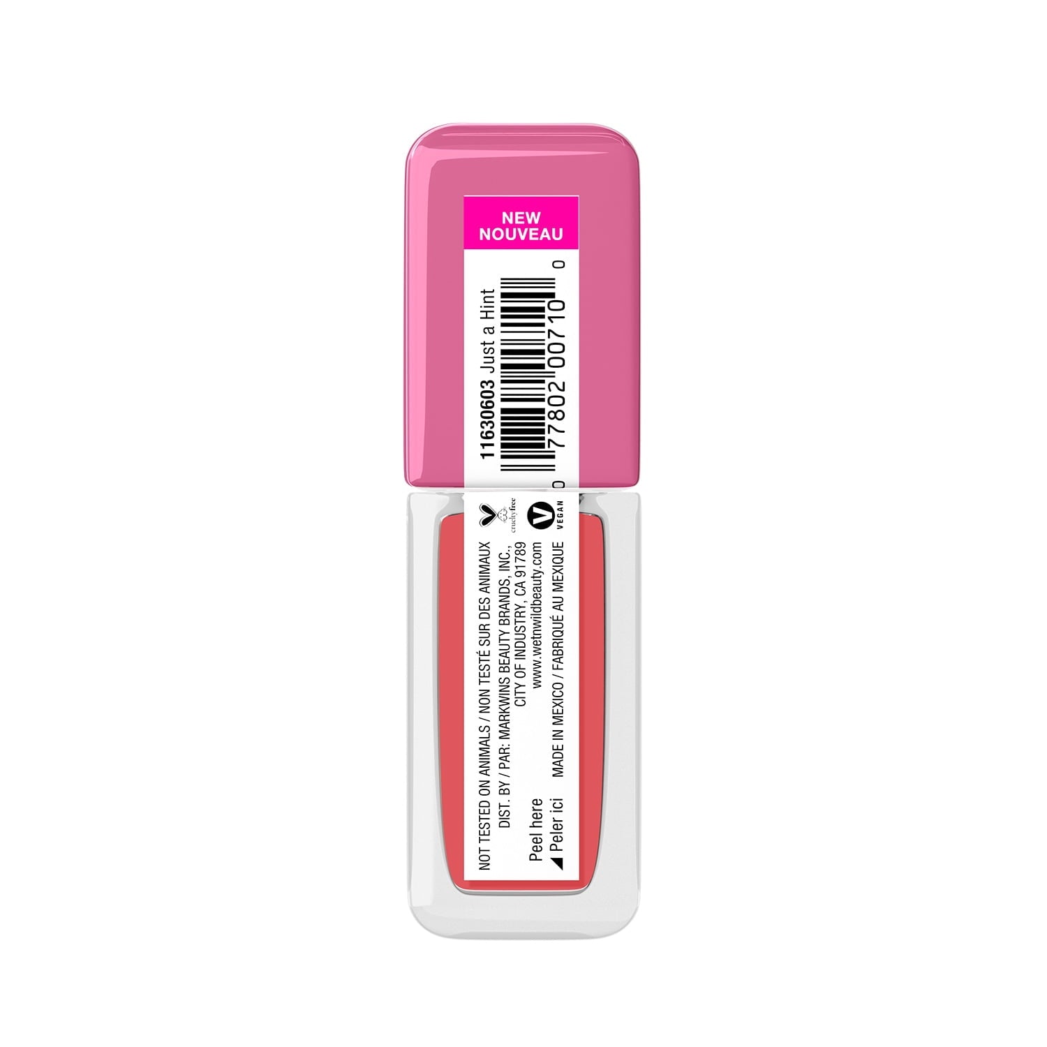 Wet n Wild Lip Oil Injector, Just a Hint, 0.23 fl oz