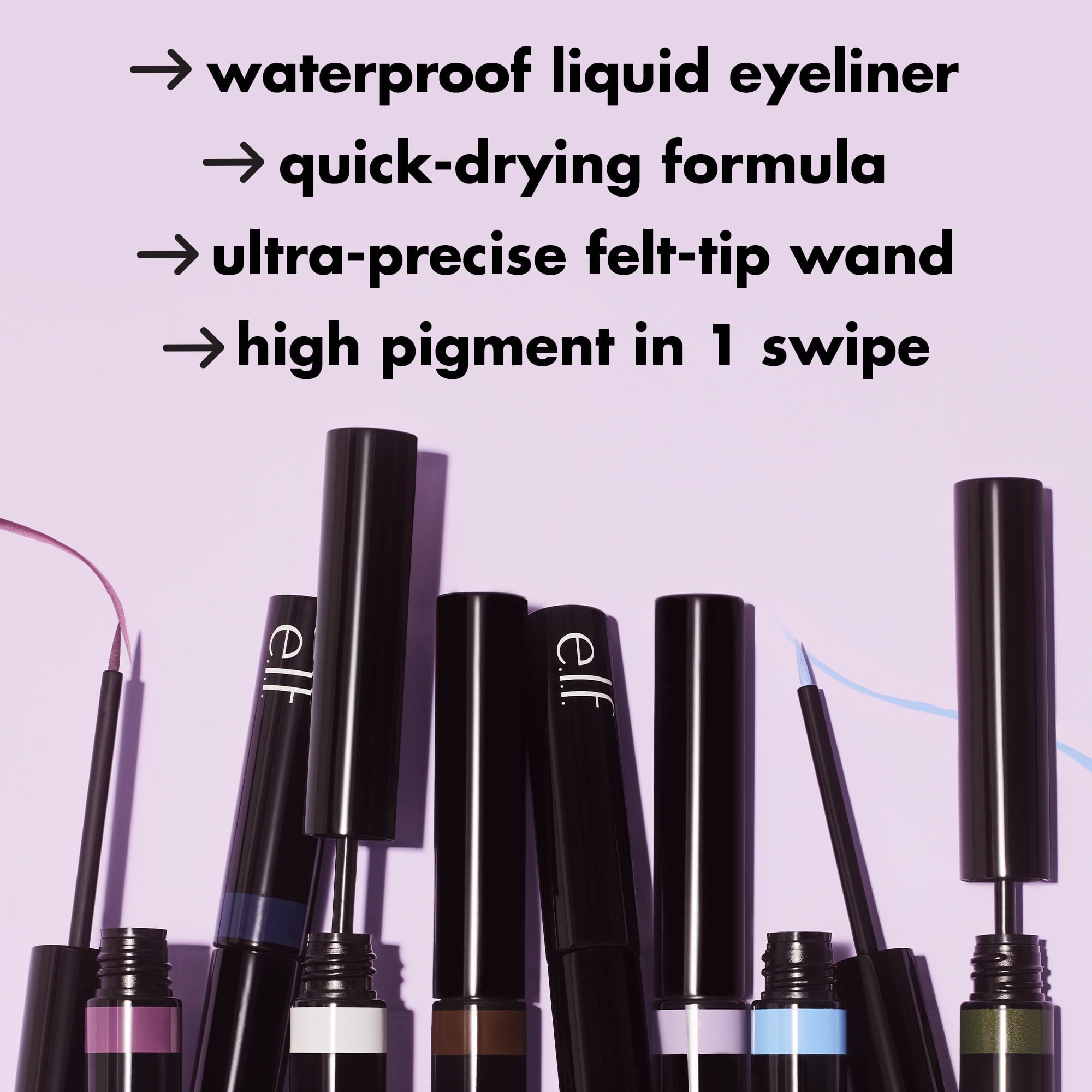 e.l.f. H2O Proof Inkwell Eyeliner, Navy Baby, 0.11 fl oz