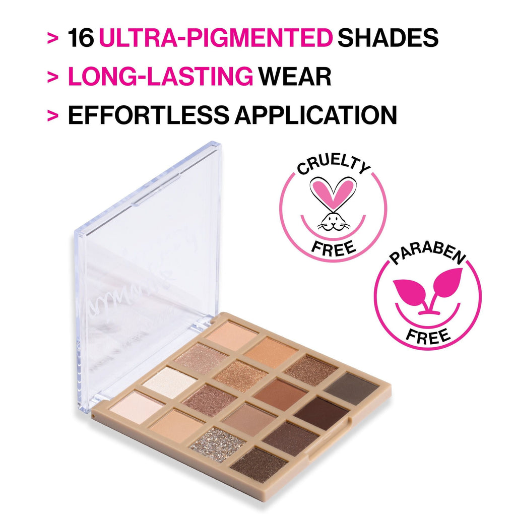 Wet n Wild 16 Pan Eyeshadow Makeup Palette - Always Naked