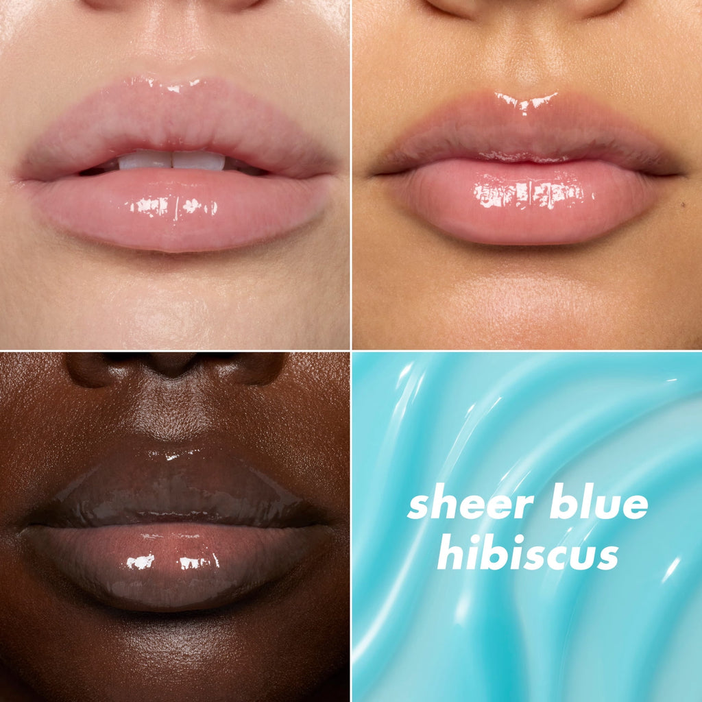 e.l.f. SKIN Thirst Burst Lip Treatment, Sheer Blue Hibiscus, 0.35 oz