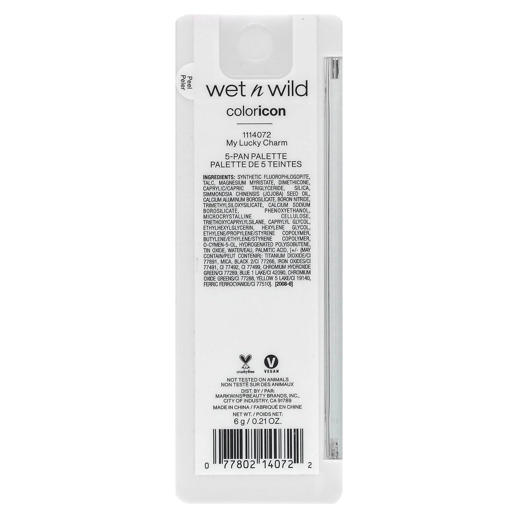 (3 pack) Wet n Wild Color Icon 5 Pan Eye & Face Makeup Palette, Eyeshadow Palette, My Lucky Charm