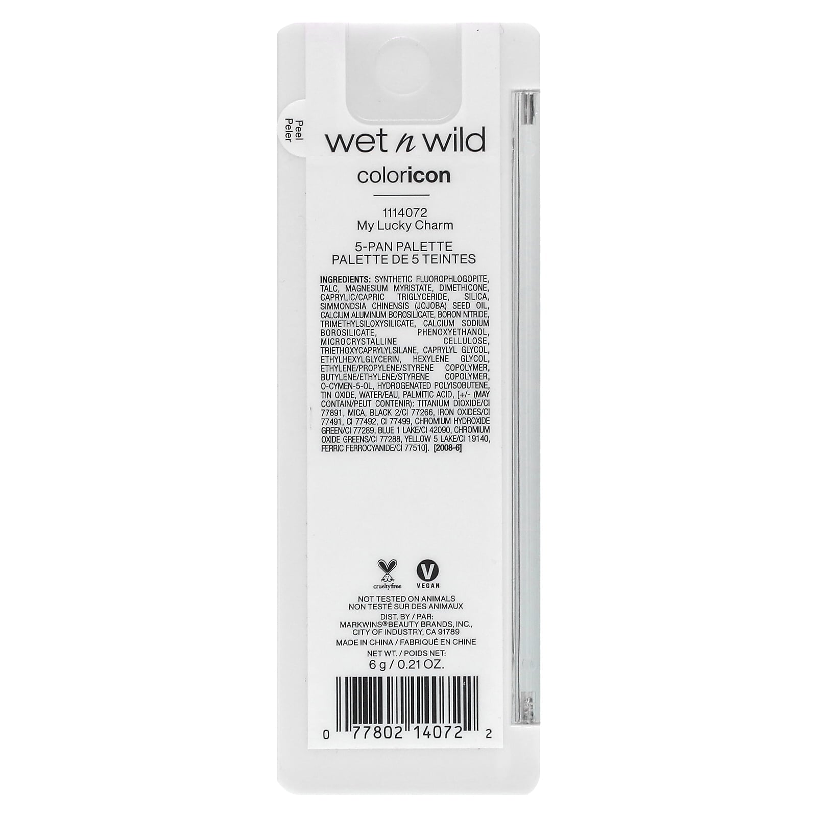 (3 pack) Wet n Wild Color Icon 5 Pan Eye & Face Makeup Palette, Eyeshadow Palette, My Lucky Charm