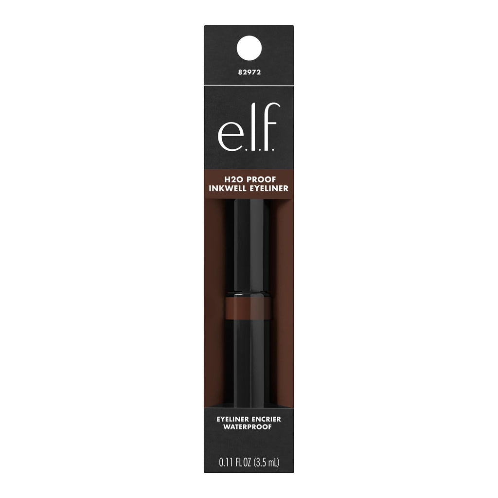 e.l.f. H2O Proof Inkwell Eyeliner, Caffeinated, 0.11 fl oz