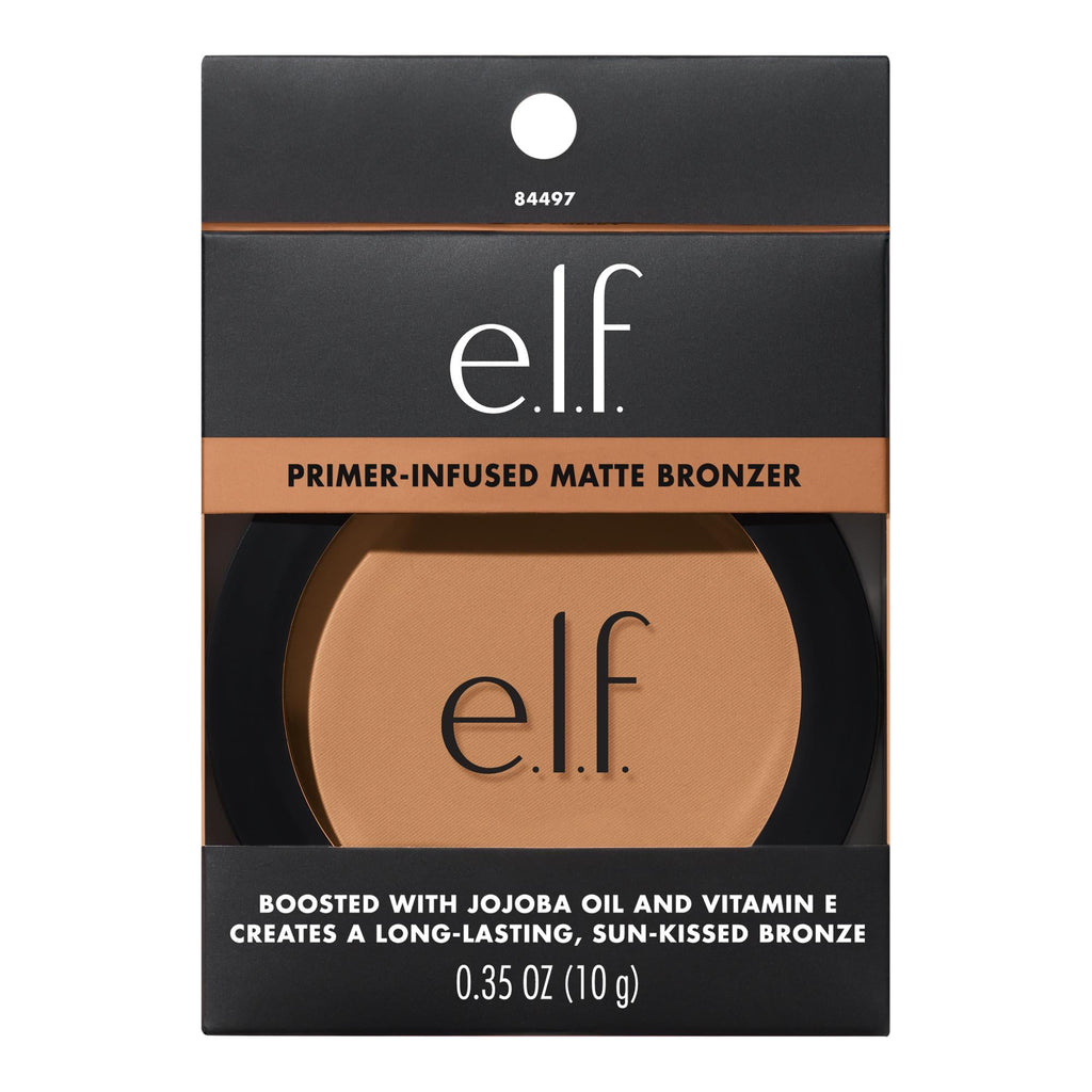 e.l.f. Primer-Infused Matte Bronzer, Catching Rays, 0.35oz