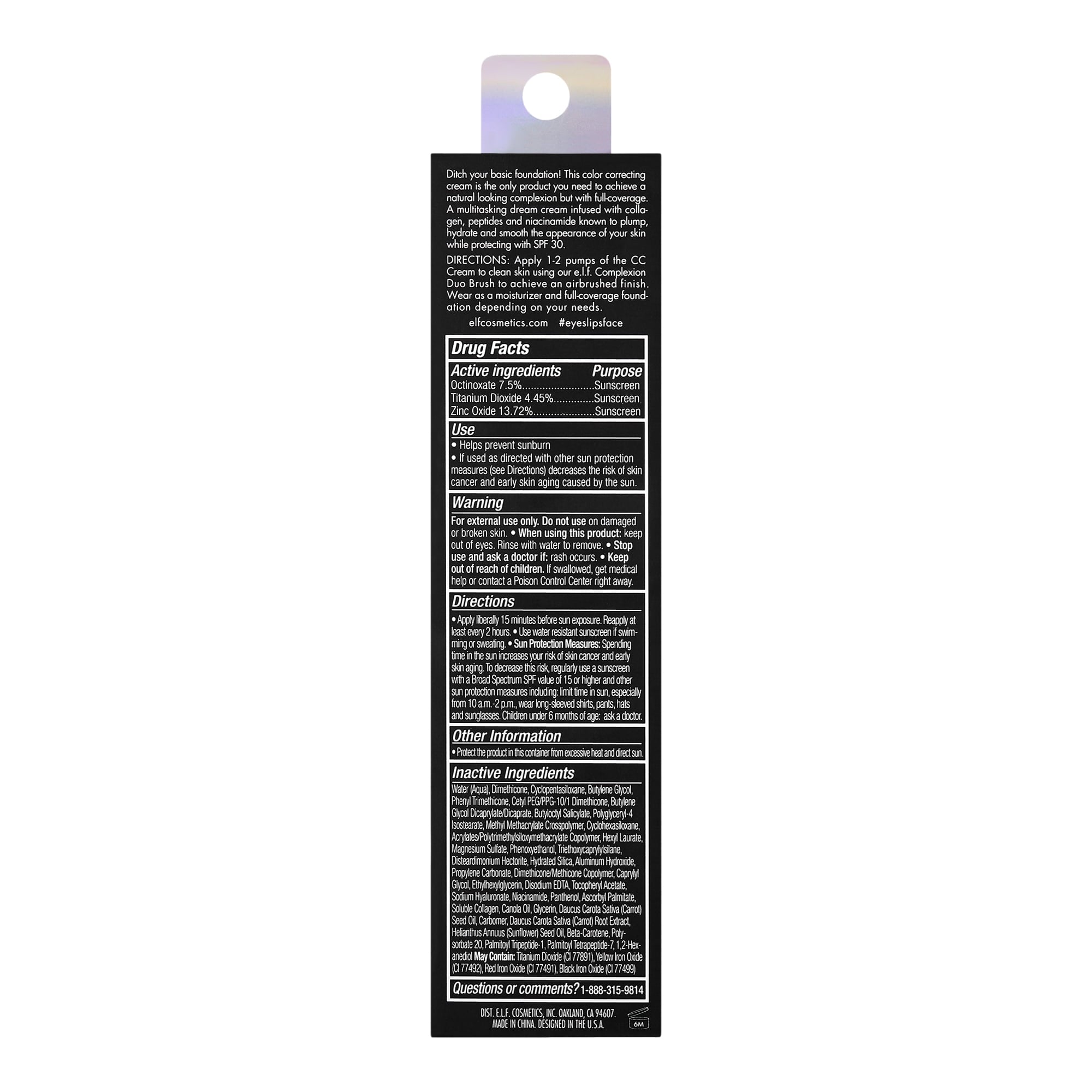 e.l.f. Camo CC Cream, Medium 330 W, 1 fl oz