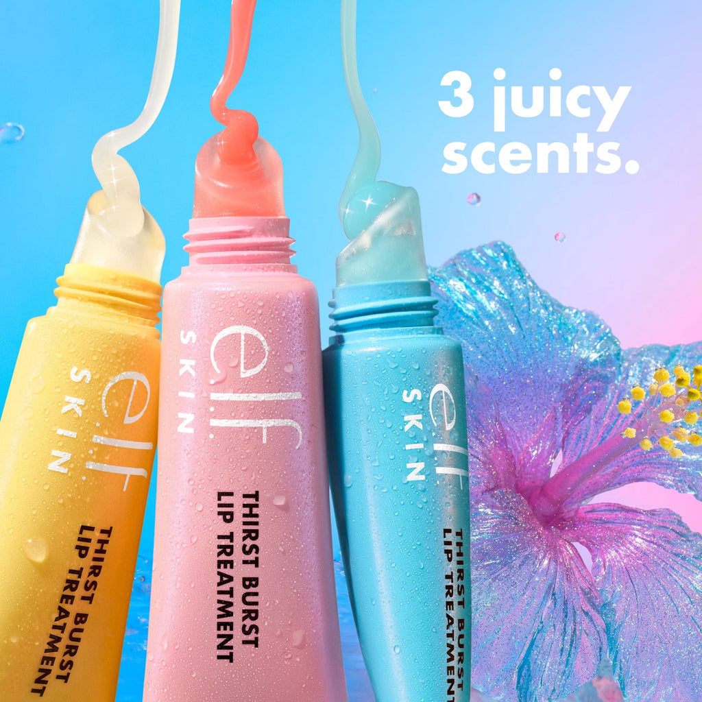 e.l.f. SKIN Thirst Burst Lip Treatment, Sheer Guava, 0.35 oz